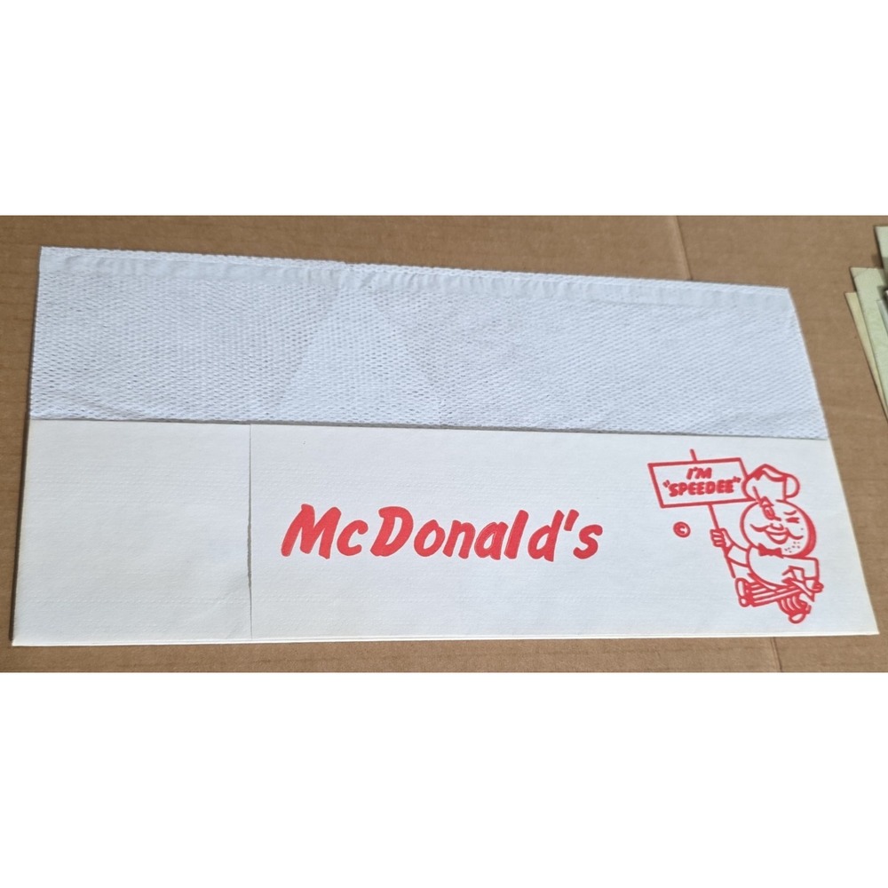Vintage McDonalds EMPLOYEE ‎ Paper Hat Cap Rare Speedee